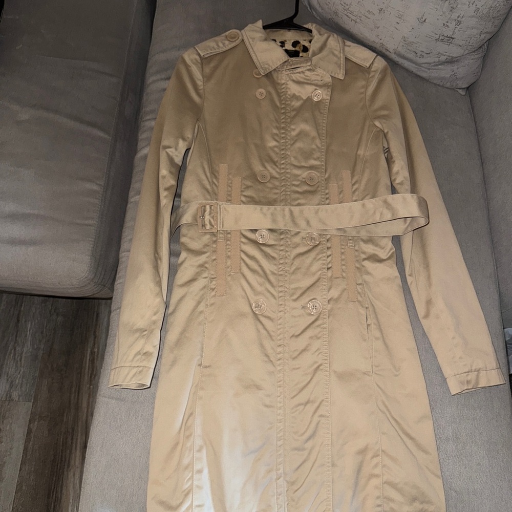Stylish Tan Trench Coat